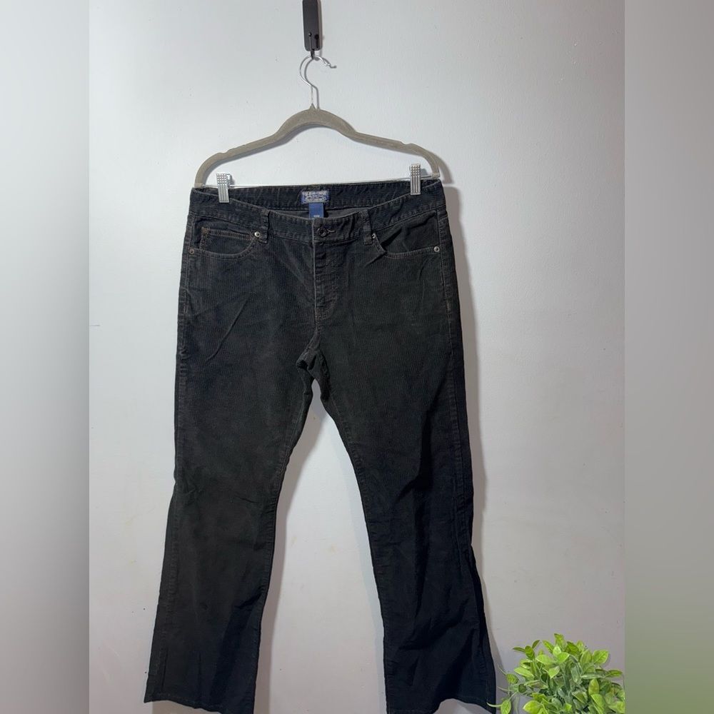 Ralph Lauren polo jeans company Women’s Black Corduroy Bootcut Pants Size 12 EUC